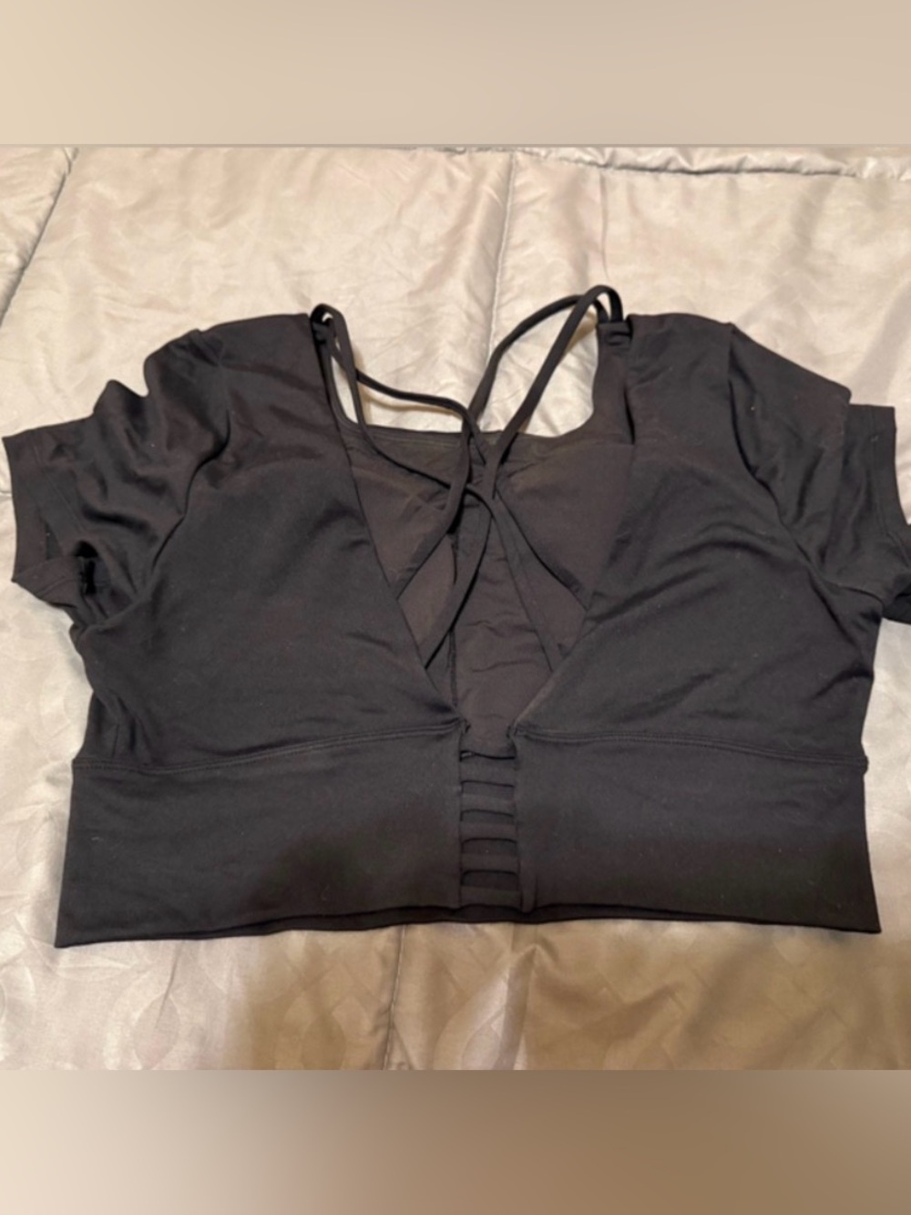 Halara Black Strappy Women's Top